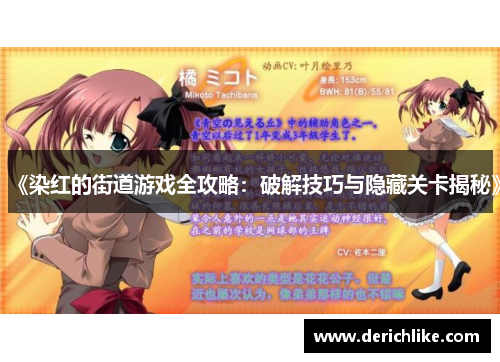 《染红的街道游戏全攻略：破解技巧与隐藏关卡揭秘》